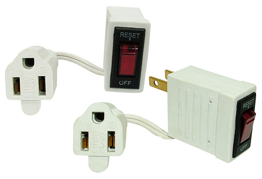 WL-204 Switch-Plug Combo with Lightning-Protection & Overload Breaker